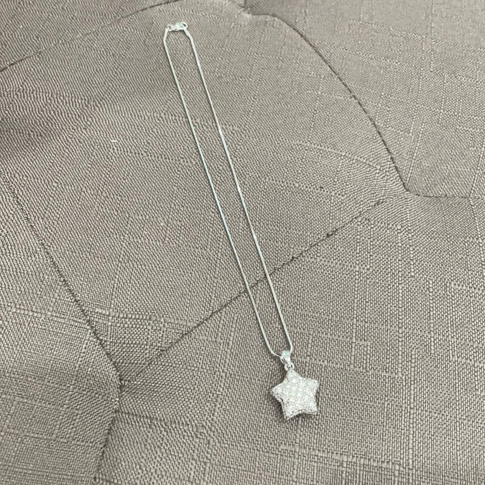 Cute star double sided necklace.